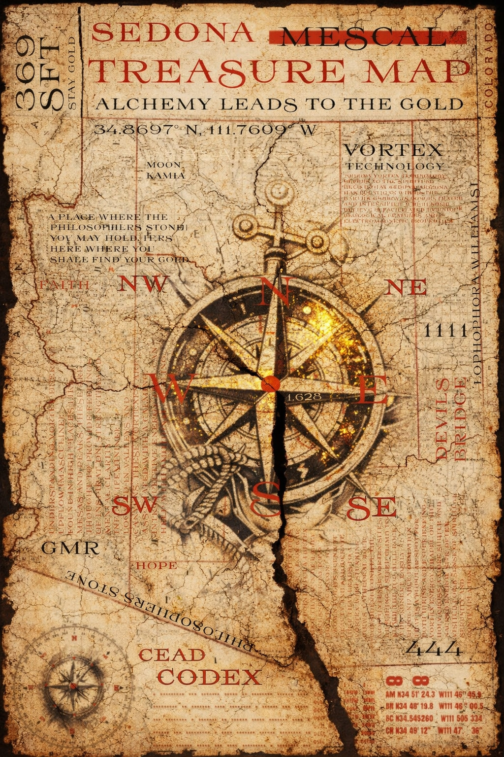 Mescal Map (Sedona SFT Treasure Map)