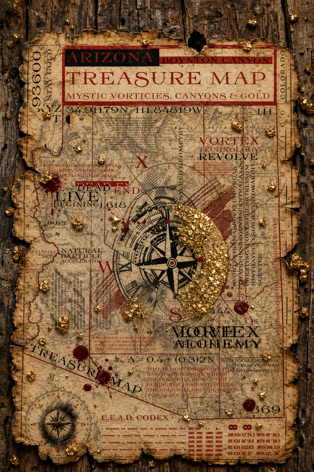 Boynton Canyon vortex (Sedona SFT Treasure Map)